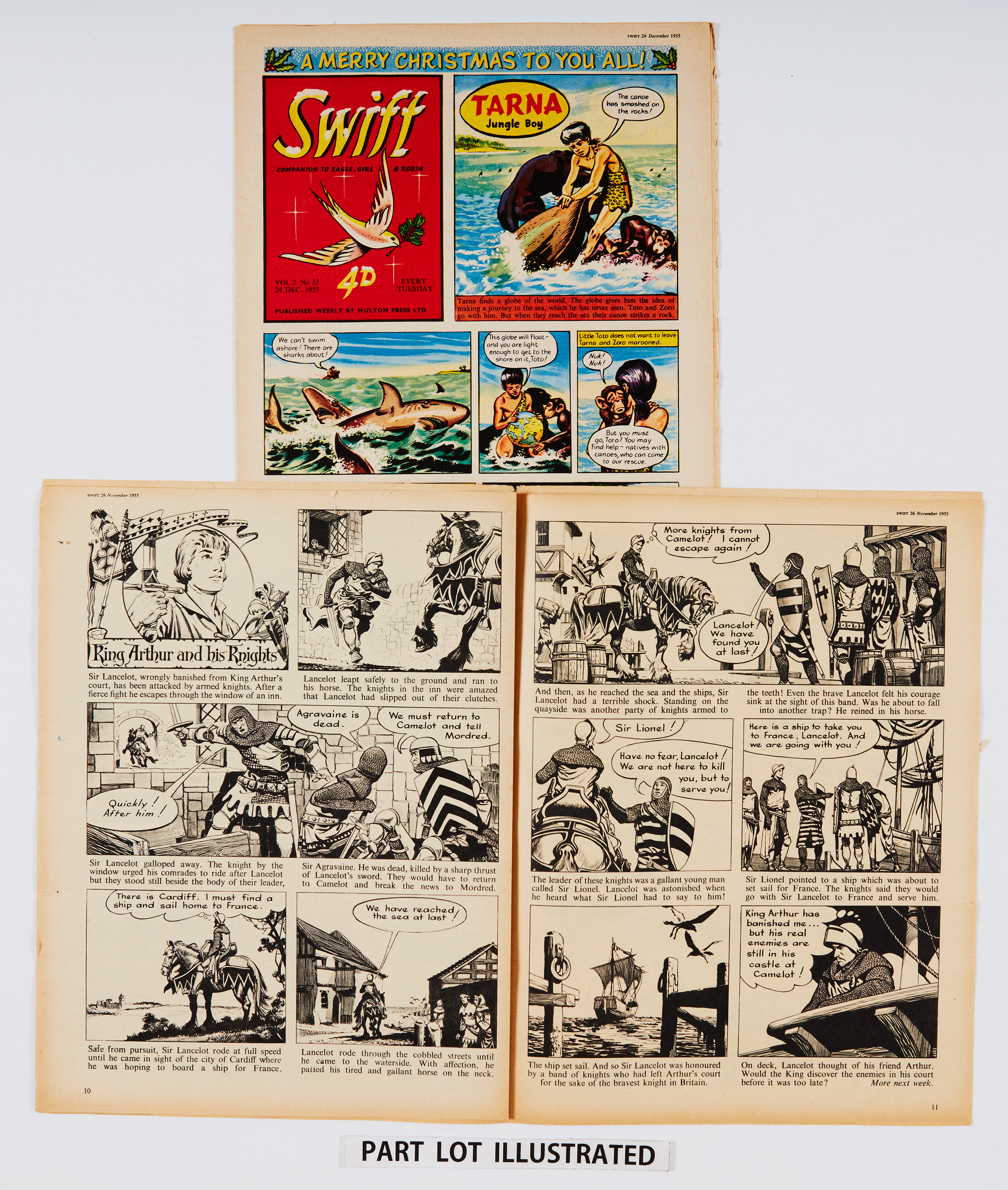 Swift (1955) Vol. 2: 1-39 in bound volume with loose issues 40-53 completing the year. With Tarna - Image 3 of 3