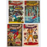 Amazing Spider-Man (1966-67) 32, 33, 46, 47. # 32, 33 have Comics Code 'A' touched in with red