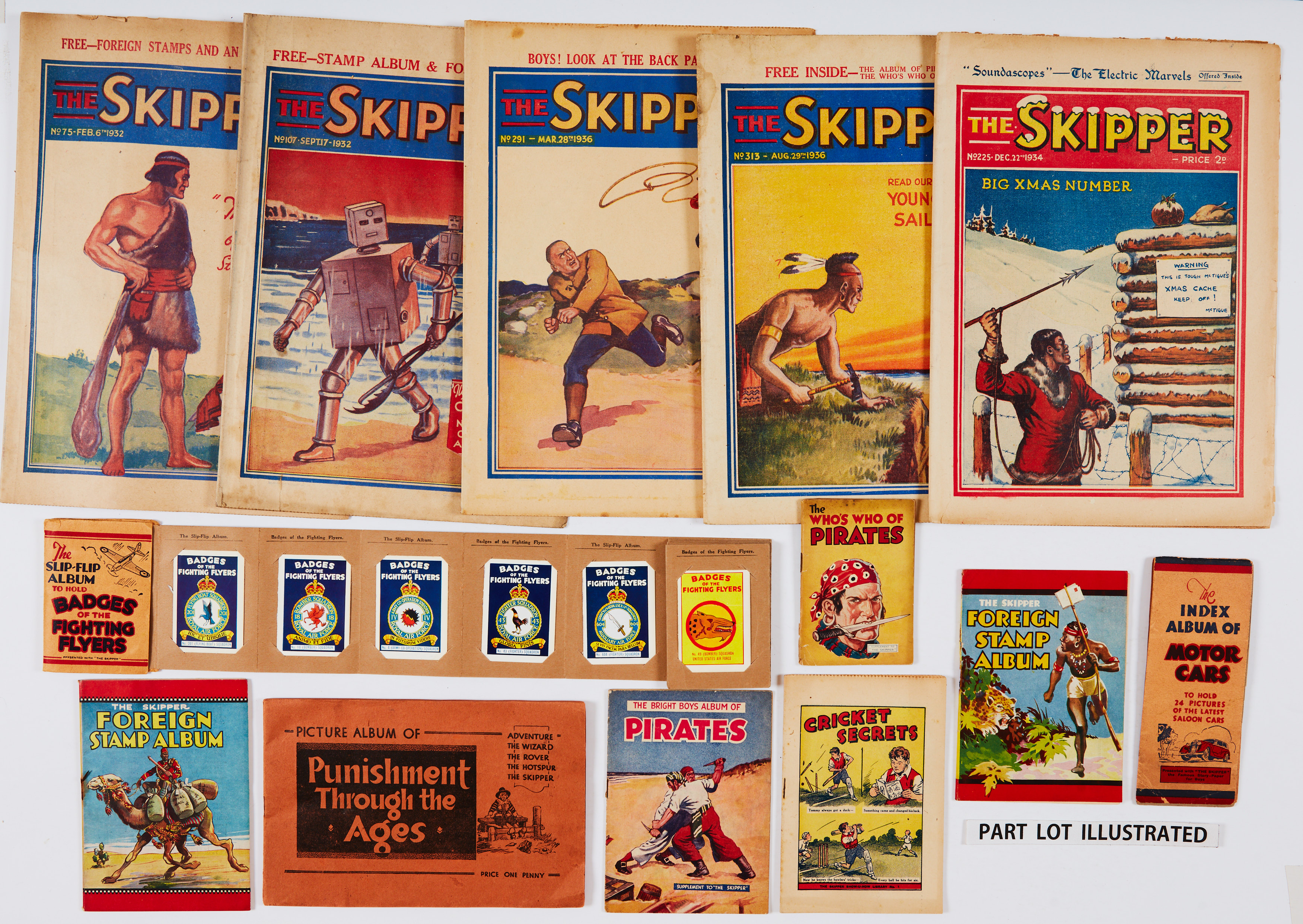 Skipper (1932-40) Special issues and issues with free gifts. No 75: wfg Foreign Stamp Album, 107: - Image 2 of 2