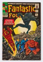 Fantastic Four 52 (1966). Comics Code 'A' touched in with red pen. Cream pages [fn]. No Reserve