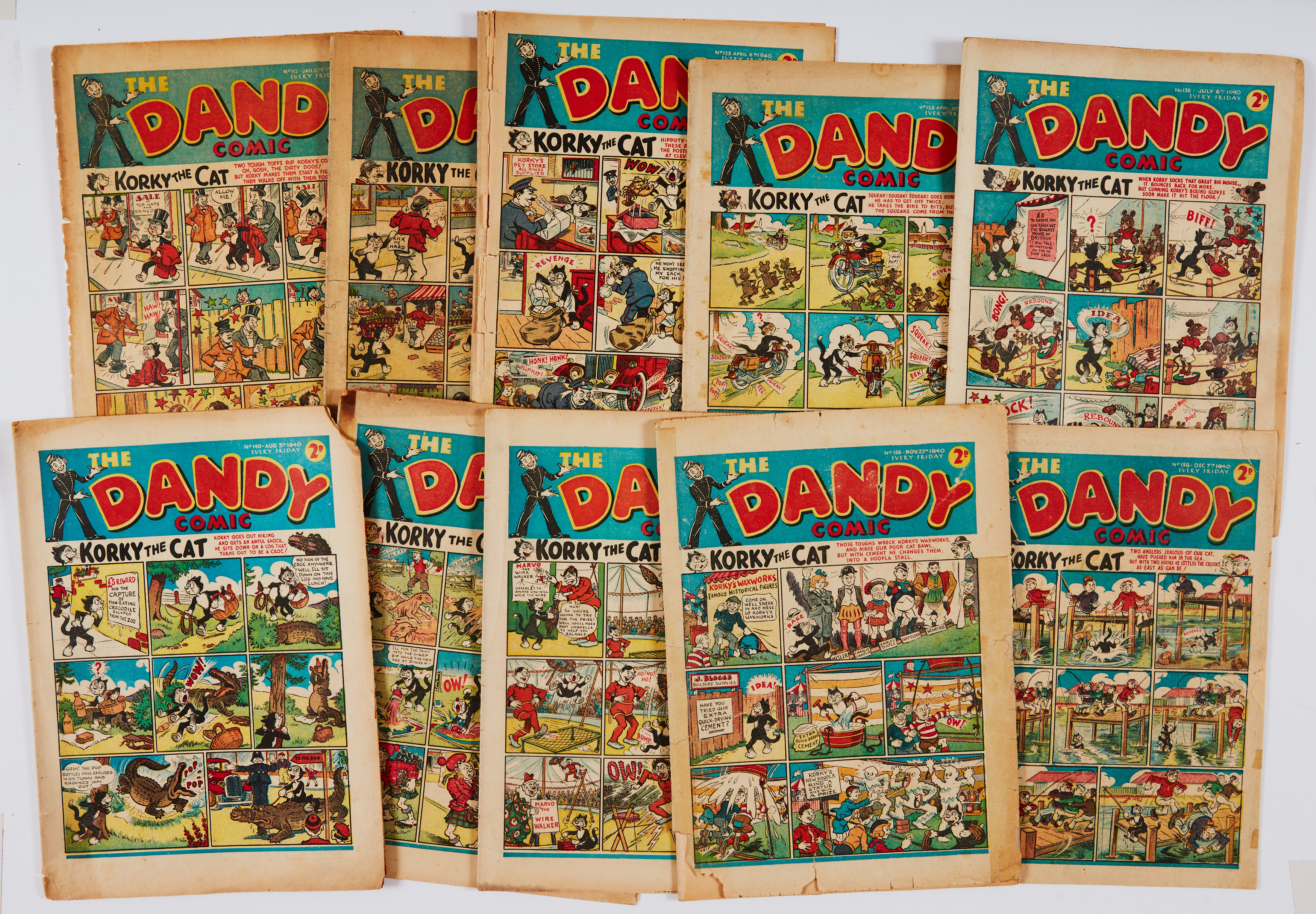 Dandy low grades (1940) 112, 122, 123, 125, 136,140, 142, 148, 156, 158. Propaganda war issues [fr/