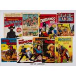 Cowboy U.S. reprints plus (1950s). Durango Kid 1, 9 (Frazetta 'Dan Brand' art) 20, Billy The Kid 36,