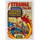 Strange Tales 114 (1963). Light 3 ins diagonal cover crease, cream pages [fn-]. No Reserve