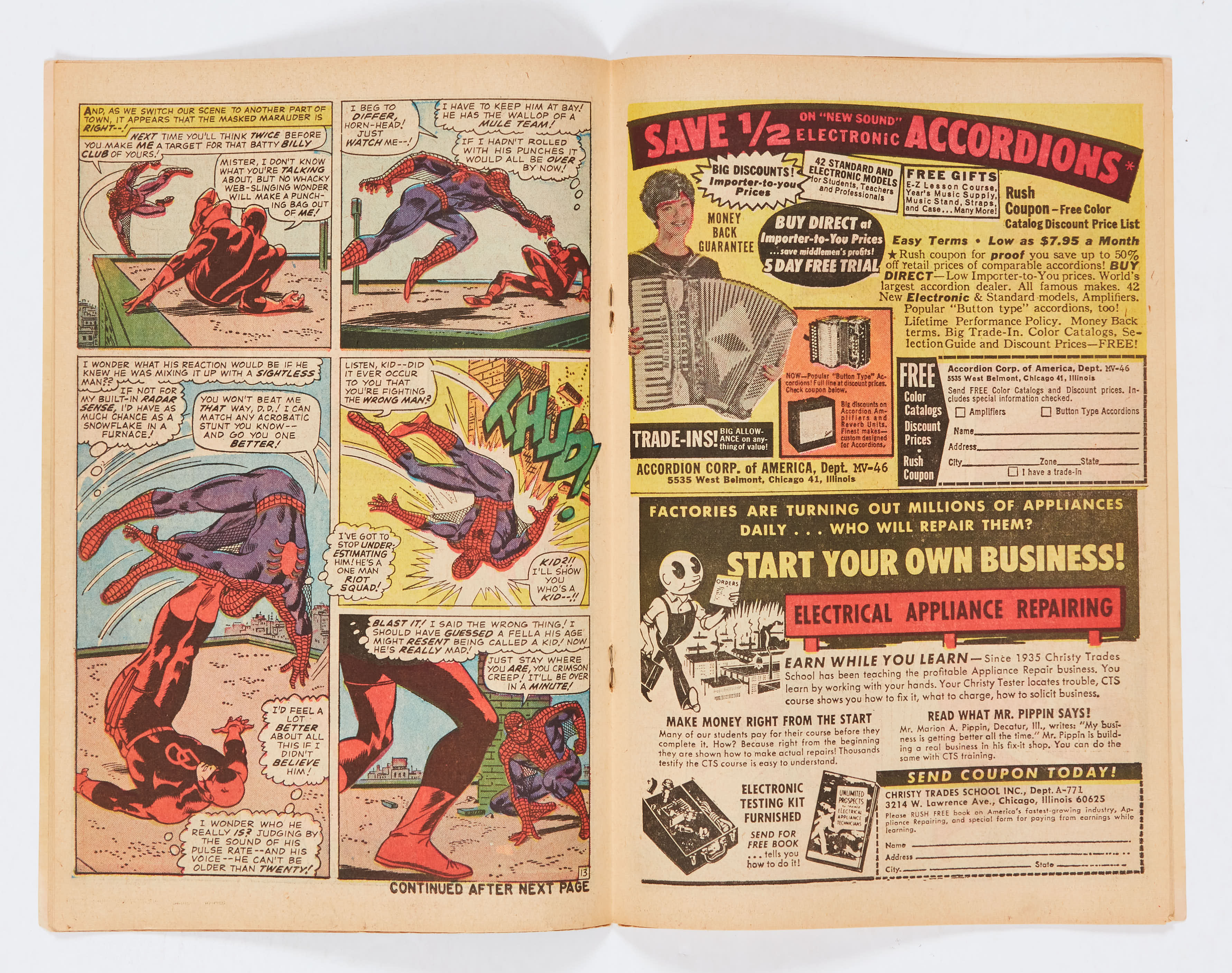 Daredevil 16 (1966). Comics Code 'A' filled in with red pen [vg+]. No Reserve - Image 2 of 2