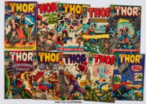 Thor (1966) 127-132, 135-142, 144. With Annual 2. Comics Code 'A' filled in with red pen, cream