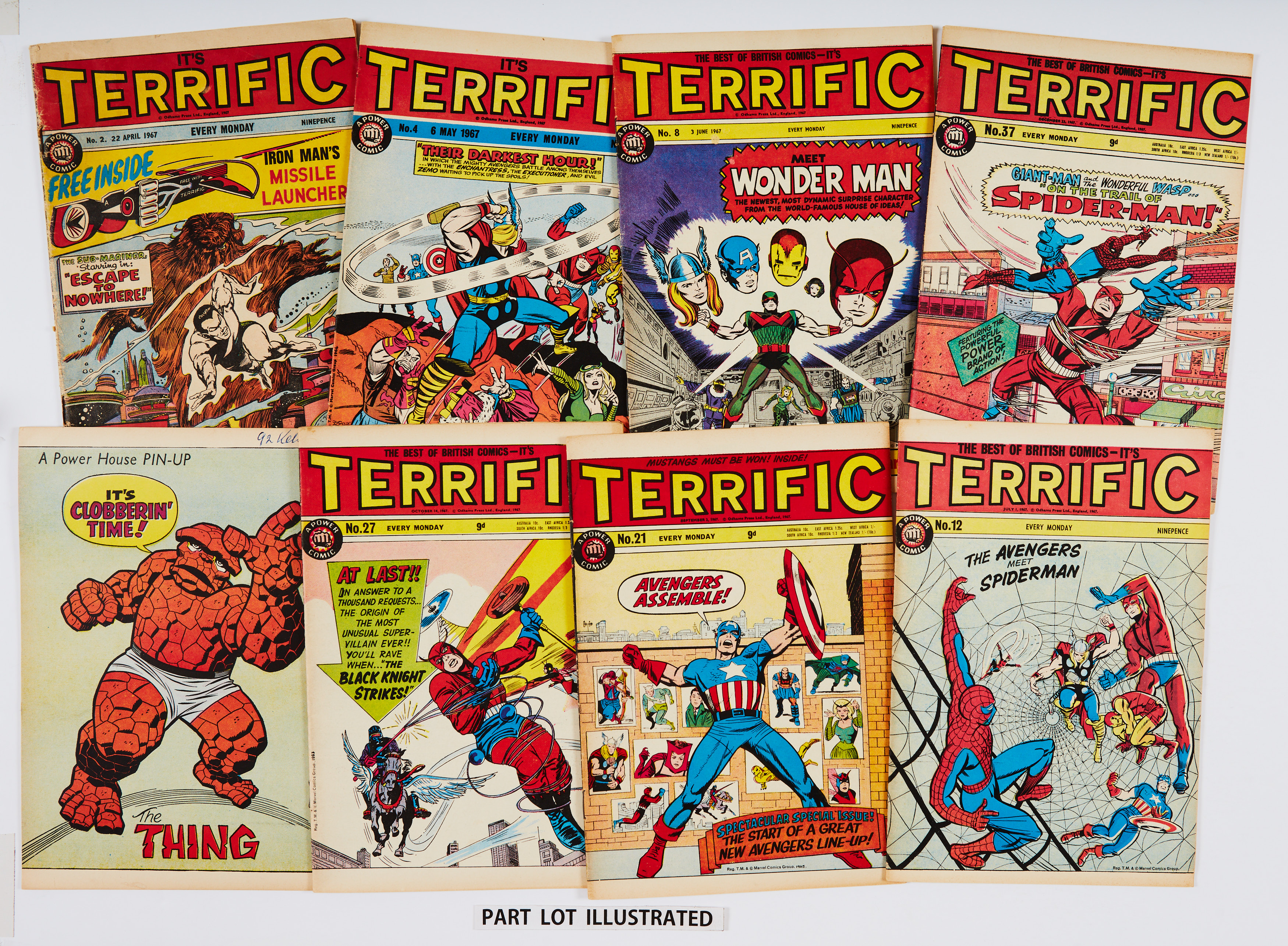 It's Terrific (1967-68) 2-43 final issue. Starring Captain America, Hulk, The Avengers, Dr Strange
