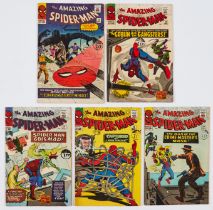 Amazing Spider-Man (1965) 22-26. Comics Code 'A' touched in with red pen [vg] (5). No Reserve