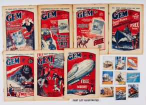 Gem (1929) 1105-1120 (missing 1111) with complete free gifts Marvels of the Future Picture Cards (