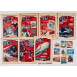 Gem (1929) 1105-1120 (missing 1111) with complete free gifts Marvels of the Future Picture Cards (