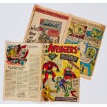 Avengers 2 (1963). Cents copy. Comics Code 'A' touched in with red pen. Moisture stain to top RH