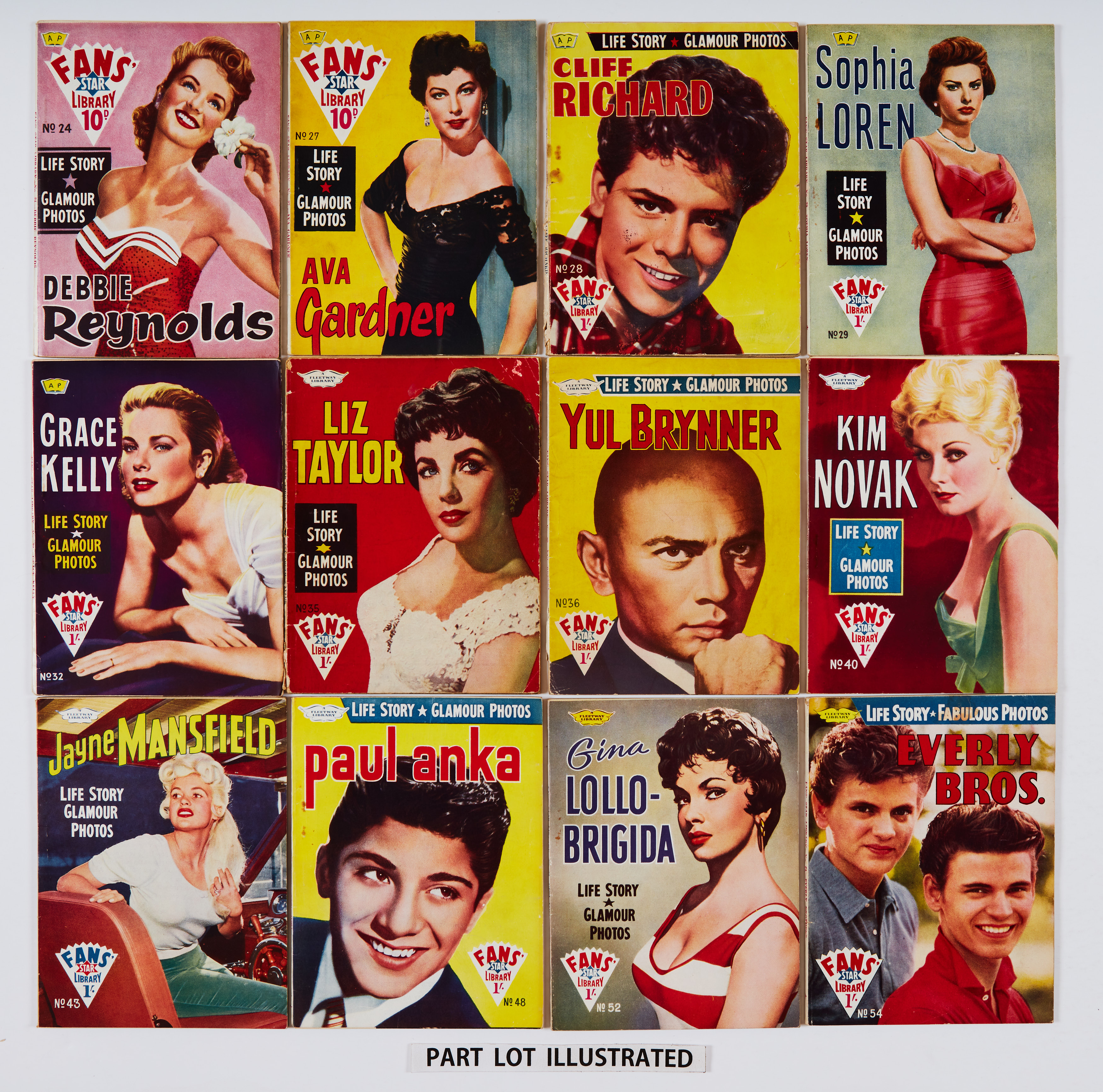 Fans' Star Library (1958-60) 1-54. Complete run including Elvis, Sinatra, Belafonte, Brando, James - Image 2 of 2