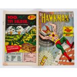 Hawkman 4 (1964). Comics Code 'A' touched in with red pen. Cover off lower staple, water stain to