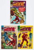 Daredevil (1967) 25-27. Comics Code 'A' filled in with red pen [vg] (3). No Reserve