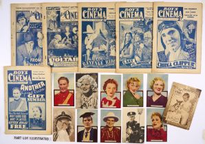 Boy's Cinema (1934-38) 739, 741, 883, 885-887, 946, 947, 951 with 20 free gift colour art plates and