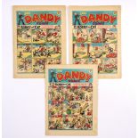 Dandy (Aug-Sept 1940) 144, 145, 146. Propaganda war issues with Addie and Hermy the Nasty Nazis,
