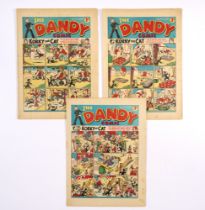 Dandy (Aug-Sept 1940) 144, 145, 146. Propaganda war issues with Addie and Hermy the Nasty Nazis,