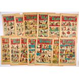 Beano (1948-49) 330, 331, 333, 340-342, 344, 346, 347 Fireworks, 352, 353, 356, 386. No 386 [gd],