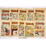 Dandy (1962) 1050-1101. Complete year. With Korky, Desperate Dan, Blitz Boy and Ali-Ha-Ha. 1058 [