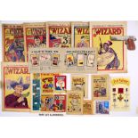 Wizard (1924-40) 106, 115 (Xmas 1924), 161, 164, 463, 465, 562, 580, 614-616, 633, 644, 674, 694,