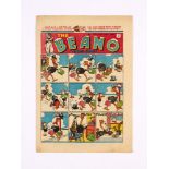 Beano 300 Xmas (1946) Top margin ½" tear to all pages [vg+]