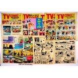 TV Comic (1964) 629-680. Complete year wfgs: My Book of TV Stars with 20 colour portraits (loose and