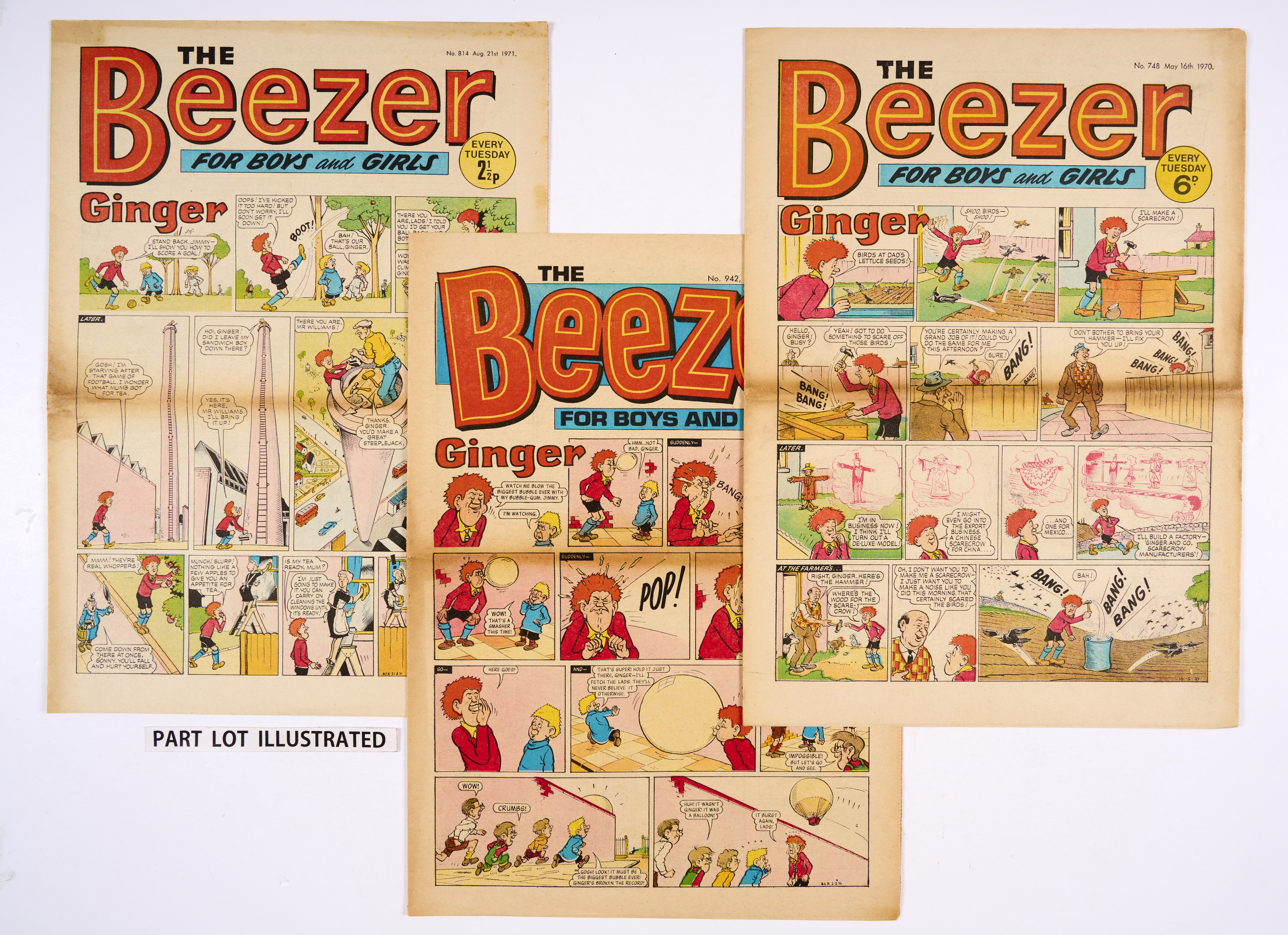 Beezer (1968-75) 51 issues between 651-1025 and 6 between 1976-80: 1968 x 6, 1969 x 1, 1970 x 5, - Image 2 of 2