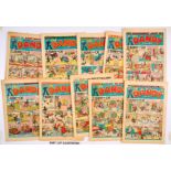 Dandy (1956) 737-788 (missing 743, 758-763, 766) including April Fool (vg+], Fireworks [fn], Xmas [