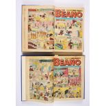 Beano (1972) 1537-1589. Complete year in two bound volumes. With Biffo, Minnie, Dennis and