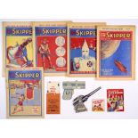 Skipper (1935-39) 236 wfg Invisible Ink Trick - M Book, 371 wfg Magic Pass Football and Wonder