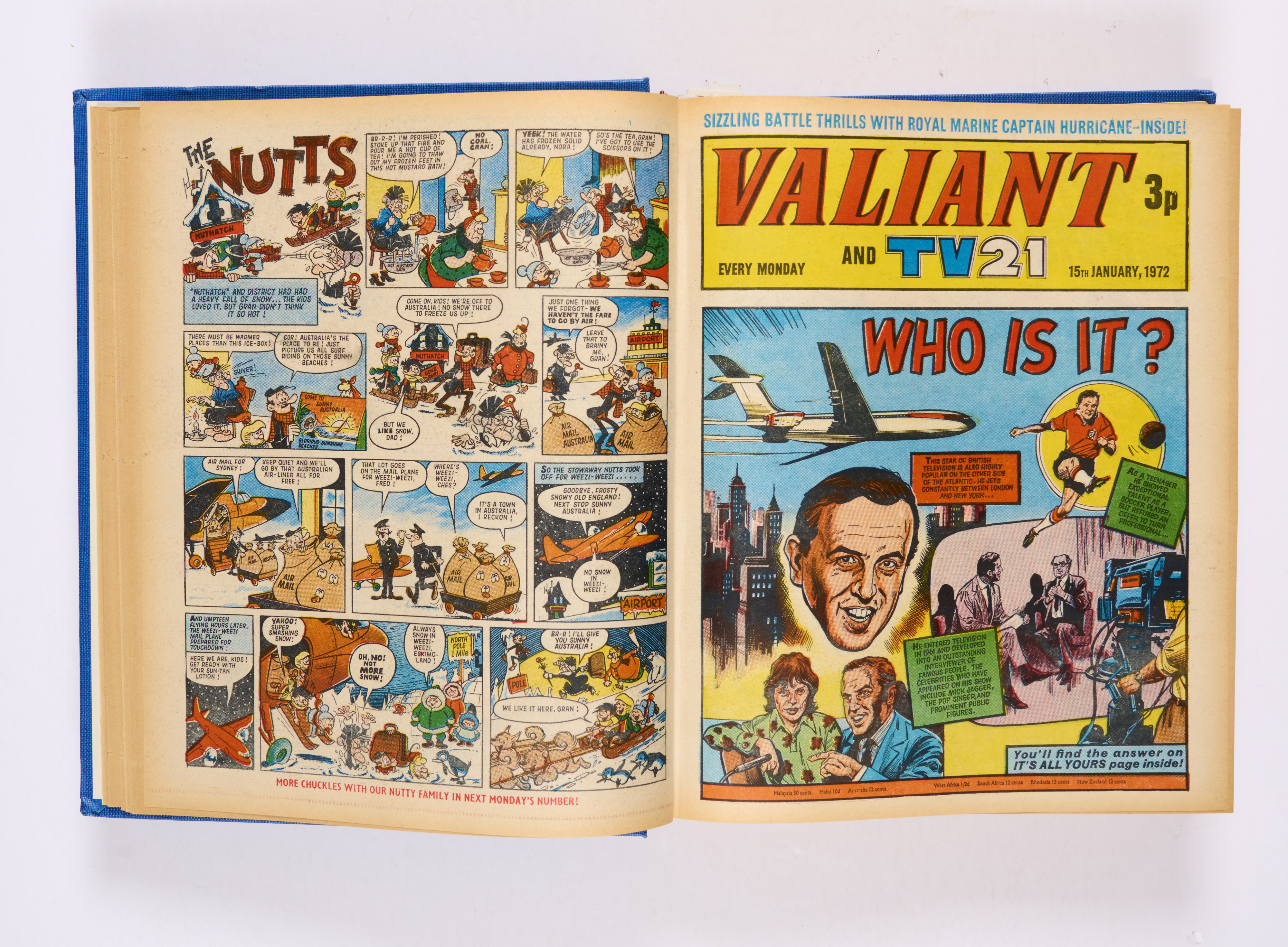 Valiant (1st Jan-24 June 1972). Half-year bound volume with Captain Hurricane, Kid Pharaoh, Janus