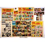 TV Comic (1965) 681-732. Complete year wfgs: No 684 New Book of TV Stars and 8 (unstuck) stickers.