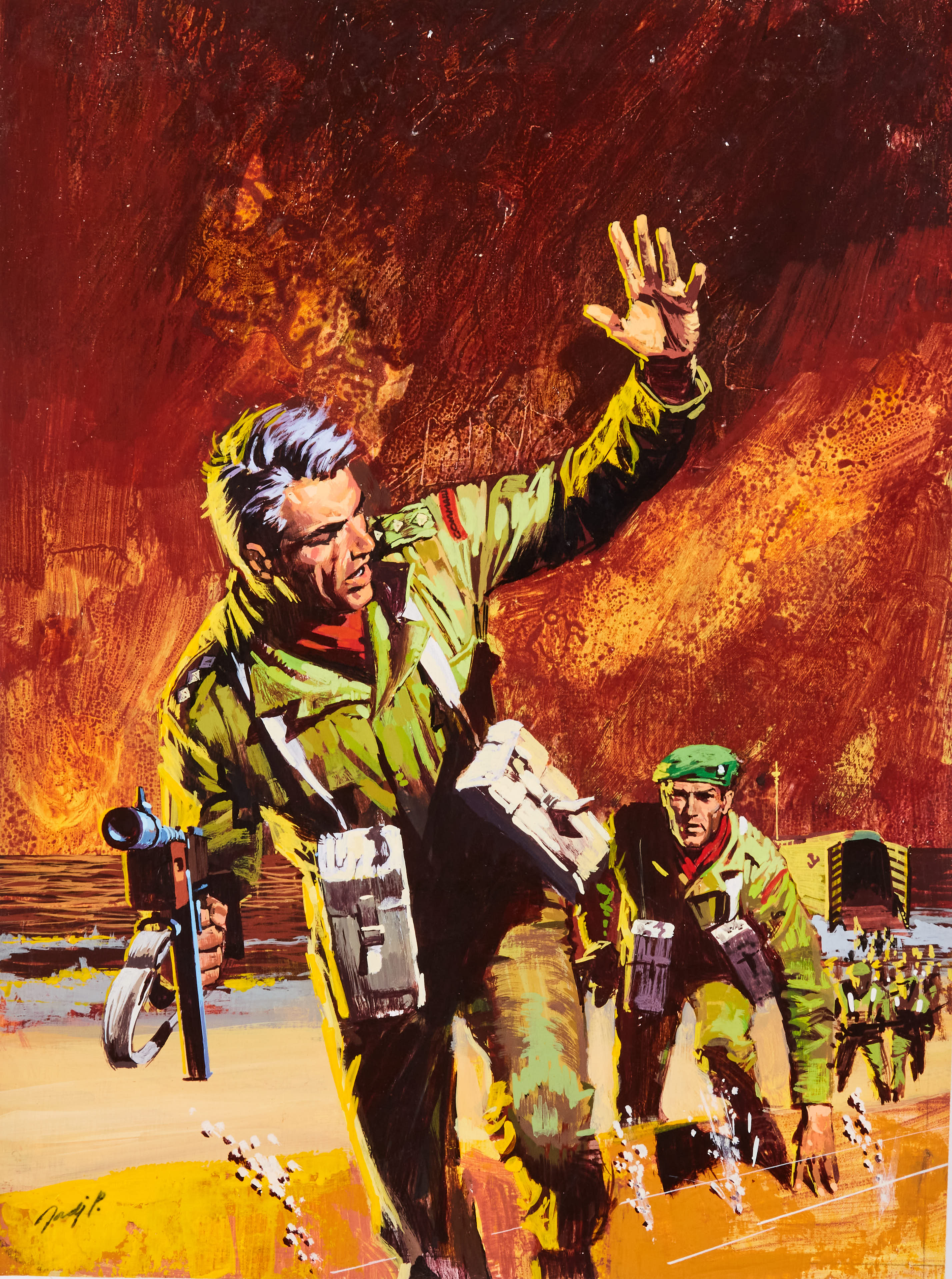 'Maddock's Marauders' Front line series No 1 original cover artwork painted and signed by Jordi