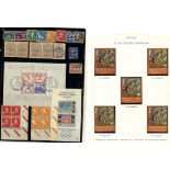 OLYMPICS accumulation of stamps, covers, vignettes, 1948 Summer & Winter covers, 1924 French