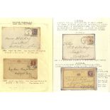 HOSTER CANCELLATIONS 1884-90 range of covers or stationery cards bearing a variety of Hoster marks
