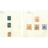 CEYLON Revenues duplicated range in two albums incl. Foreign Bill 1874 vals to 3r, range of 1885-