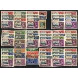 1935 Jubilee sets, M (28 different) odd tone or heavy mount, generally good incl. Antigua,