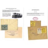 BUS PARCEL LETTERS group of covers c1960s-70's carried as 'parcels' by various bus companies with