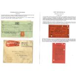 BUS PARCEL TICKETS substantial range of parcel tickets issued by various UK bus companies c1950s-90s