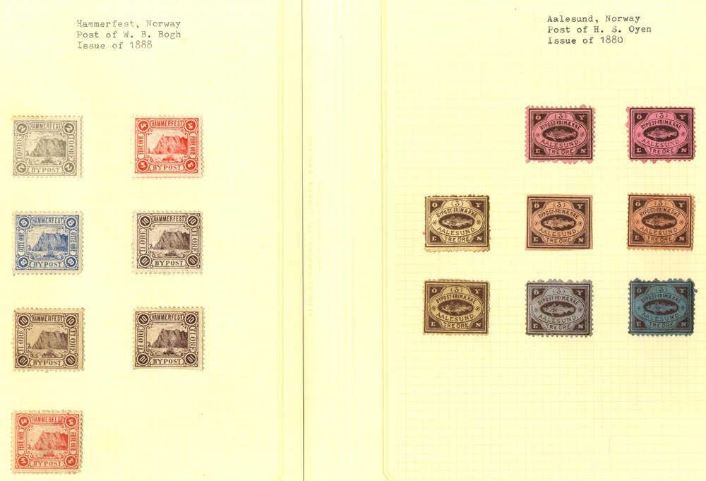 NORWAY collection housed in six Eclipse albums from Revenues incl. 1886 vals to 12kr, 1898
