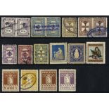 SCANDINAVIA - FAROE ISLANDS Revenues incl. 1950 Valutagjald 50o to 50kr, few Christmas stamps,