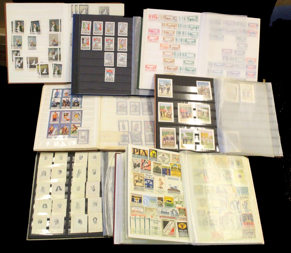 EUROPE (PREDOMINANTLY GERMANY) Cinderella/Poster Stamps/Labels etc. selection housed in eight