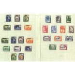 ADEN & STATES M & U collection on leaves incl. 1938 set M & FU, 1951 set M, 1953 to 20s (2) M,