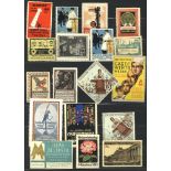 CINDERELLA POSTER STAMPS/LABELS mainly European ranges in two stock books, subjects incl.