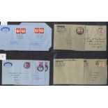 AEROGRAMMES M & U duplicated range incl. used KGVI 6a surcharges (13), air letters (4), QEII (32)