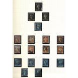 1840-1935 M & U collection in a multi ring album incl. 1840 1d (3) mainly three margins, 1840 2d -