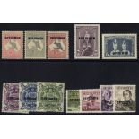 1932-66 SPECIMEN opts from 1932 Roos 10s, £1 & £2 (10s & £1 tone spots), SG.136s/8s, 1998 10s & £