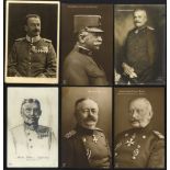 WWI range of field postcards with c.d.s & s/line cachets, censors, PPC's of senior officers (8) etc.