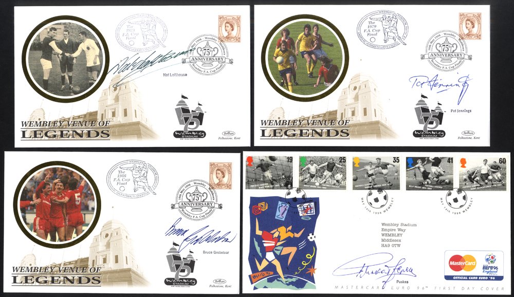FOOTBALL commemorative cover collection housed in seven albums, featuring matches from Britain, - Image 3 of 3