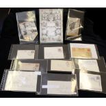 ACCUMULATION incl. 1840's/50's PAID MARKS various sizes/shapes, noted - several of Preston &