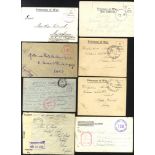MILITARIA WWI/WWII covers, postcards with aircraft, Warships etc. all world censored marks and